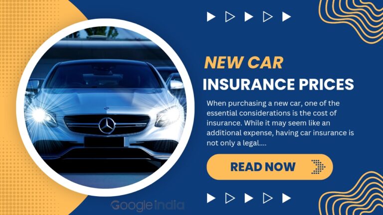 New car insurance prices